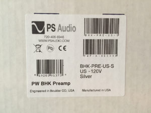 PS Audio BHK Signature Preamplifier box