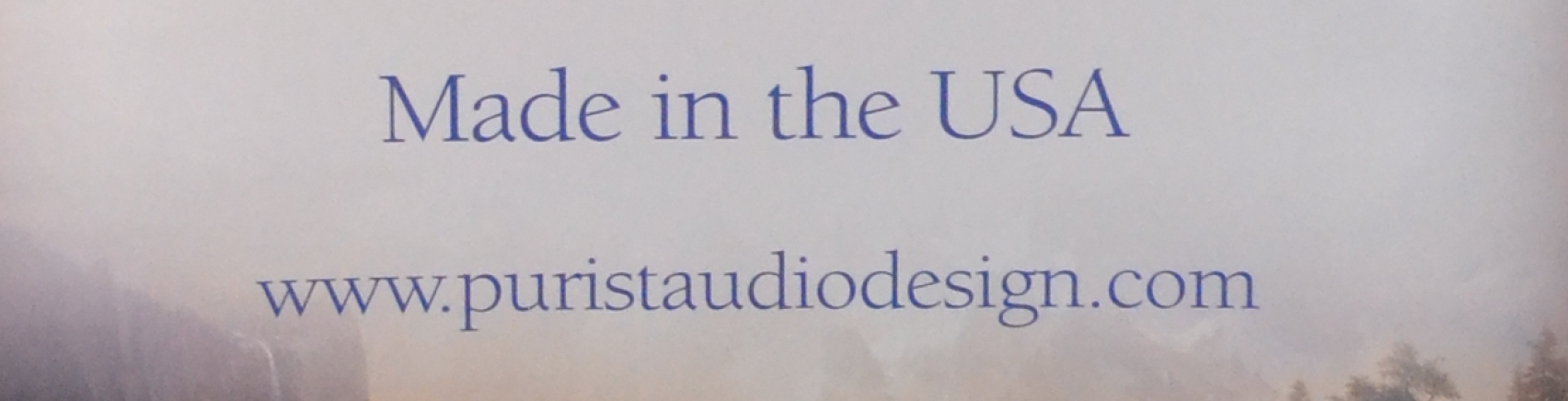 Made in USA Purist Audio Design